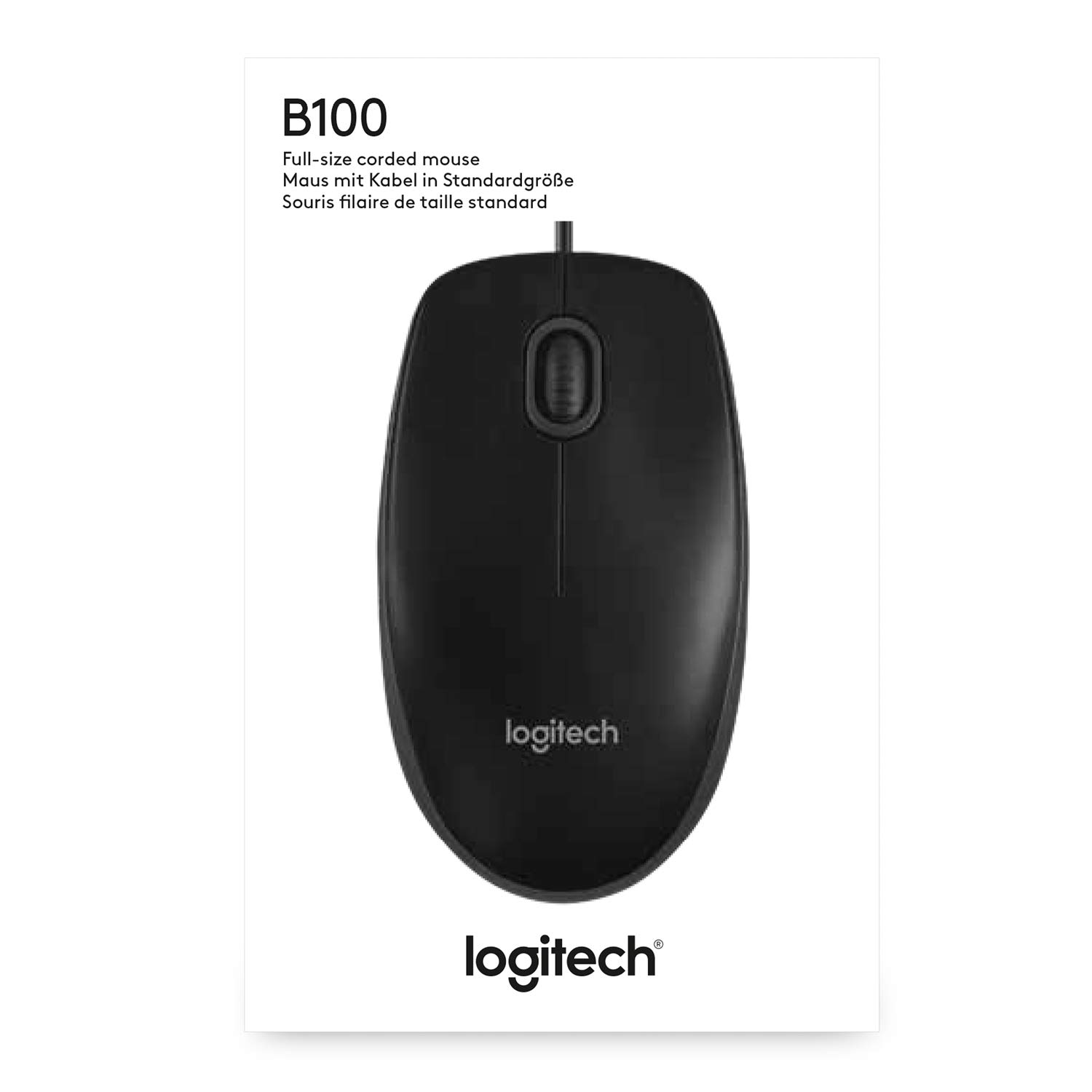 Logitech B100 Wired USB Mouse